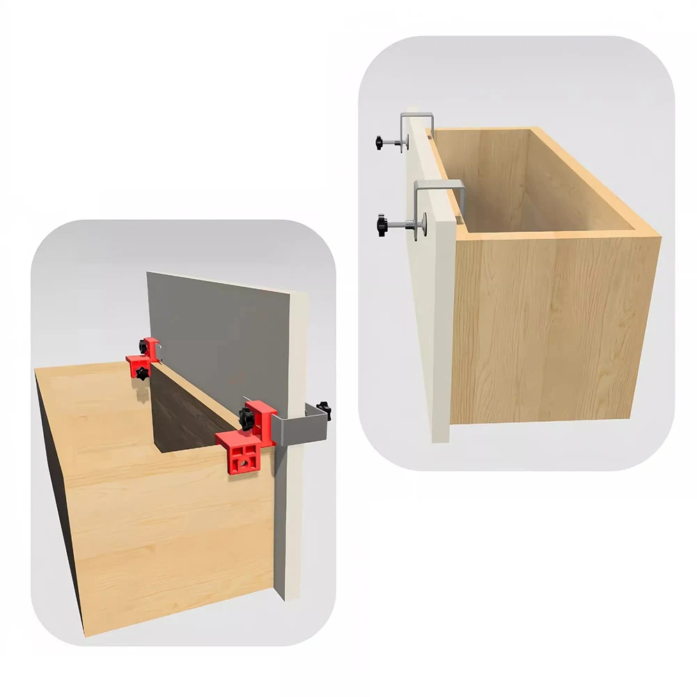 High Panel Drawer Installation Auxiliary Clamp Adjustable Handleless Drawer Panel Clamp Efficient Accurate For Hand Tool