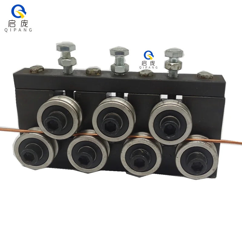 Qipang 1pc φ 30 mm Stainless Rollers High Quality 1.5-3 mm Durable Commonly Knob Adjustment Wire Straightening Machine