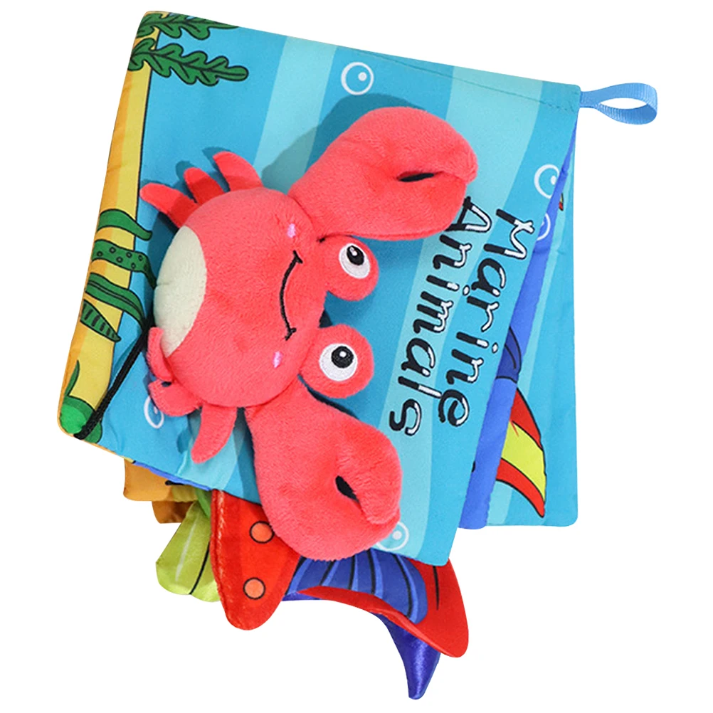 หนังสือการศึกษาปฐมวัยผ้าทารกแรกเกิดสําหรับของเล่นเด็กวัยหัดเดินผ้านุ่มภาพ