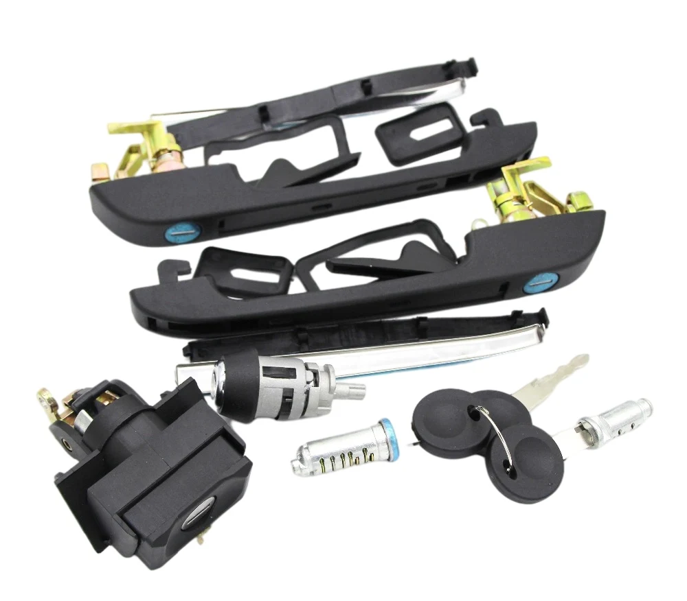

191898081 Ignition Switch Barrel Tailgate Door Handle Full Lock Set for VW GOLF II 2