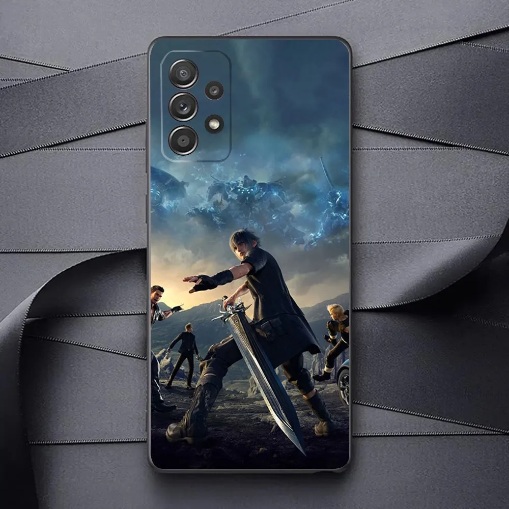 F-Final F-Fantasy XV F-FFXV Phone Case For Samsung Galaxy A13,A21s,A22,A31,A32,A52,A53,A71,A80,A91 Soft Black Phone Cover