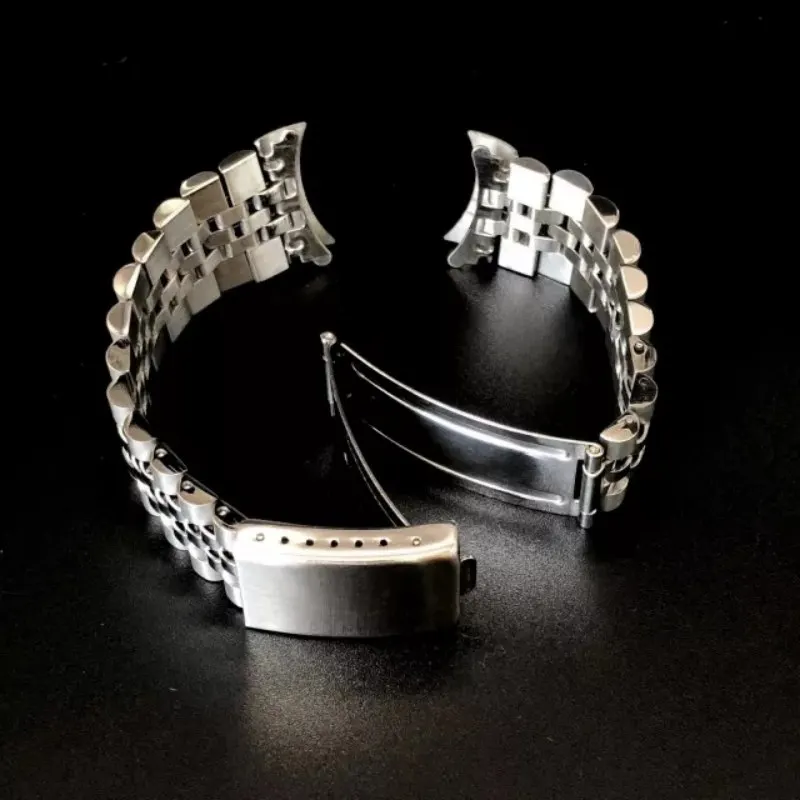 18mm 19mm 20mm Stainless Steel Vintage Jubilee Watch Band Wristband Bracelet Strap For Rolex DATEJUST Dive Watch