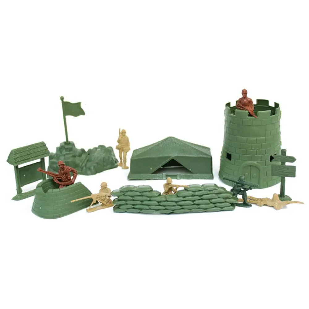 Children Turret Tanks  Men Figures 12 Poses  Toy Plastic Soldiers