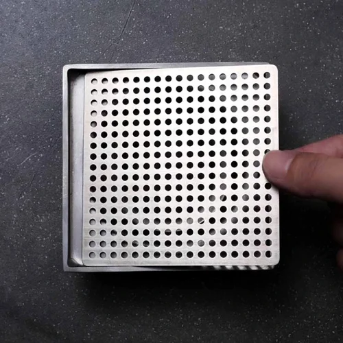 Imagen 2 del producto Desagües de piso de acero inoxidable, cubierta de red, filtro de orificio de drenaje de ducha cuadrado, tapón receptor de pelo para cocina y baño, piezas de Hardware