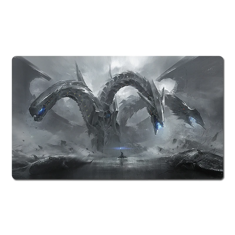 

YuGiOh Playmat Cyber End Dragon TCG CCG Trading Card Game Mat Rubber Desk Gaming Play Pad Anime Mouse Pad Free Bag 60x35cm