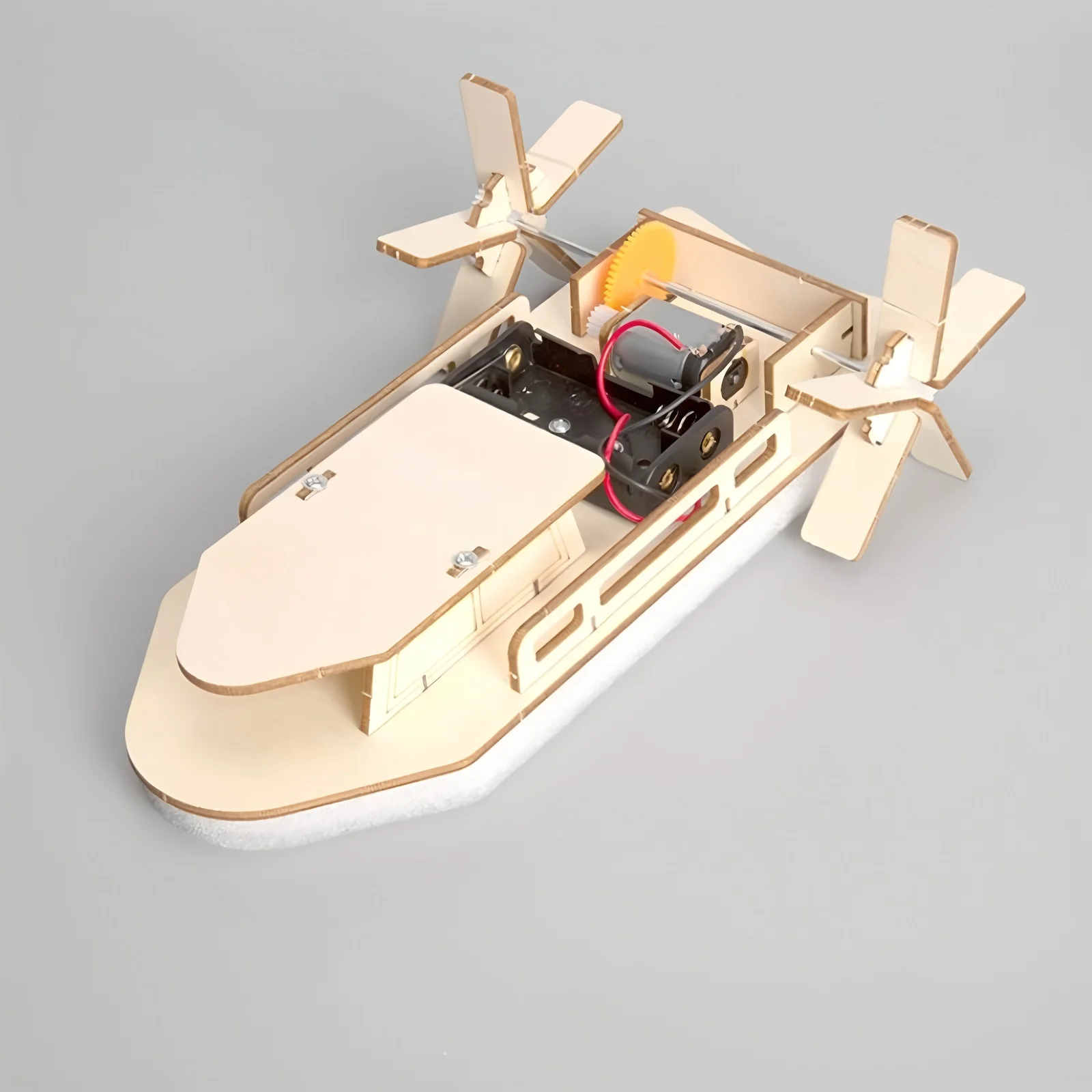 ألعاب الأطفال، باخرة تعليمية خشبية، تجميع DIY يدويًا، مواد تجريبية، هدايا أطفال DIY #5