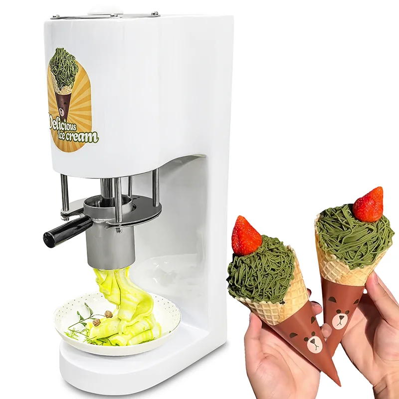 Low Price Italian Gelato Ice Cream Noodle Shape Making Machine/ice Cream Spaghetti Machine/gel Spaghetti Press Ice Cream Machine
