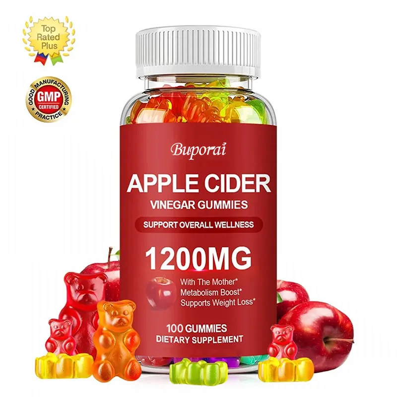 

Apple Cider Vinegar Gummies 1200MG - Supports Healthy Weight Management, Boosts Immunity, and Promotes Balanced Intestinal Flora