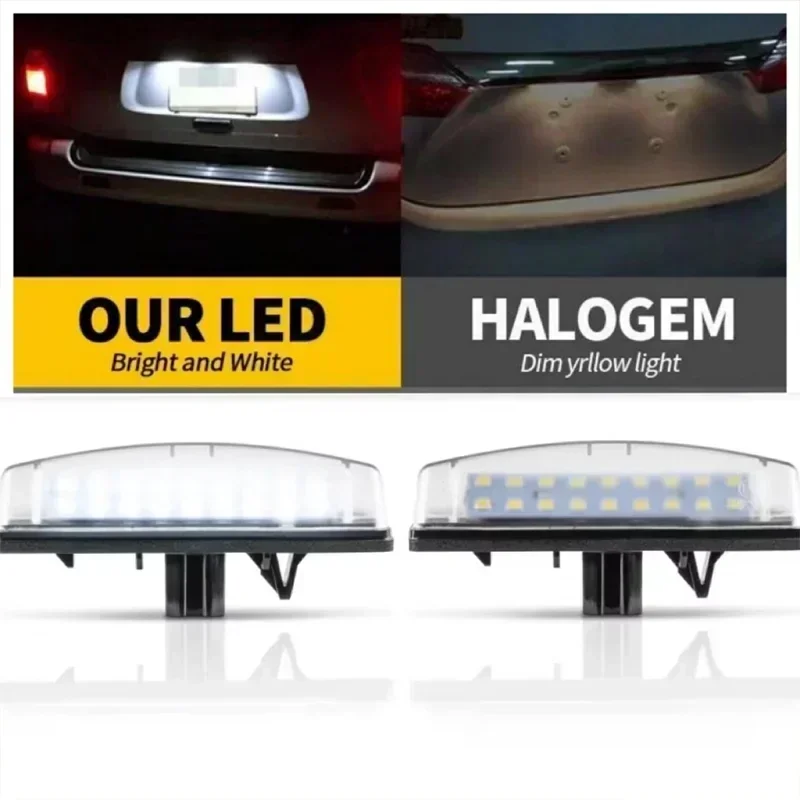 LED لكزس HS250H (2009-الحاضر) تويوتا أفينسيس فيرسو بيلتا (2005-الحاضر) Sienta LED رقم الترخيص لوحة ضوء مصابيح بيضاء