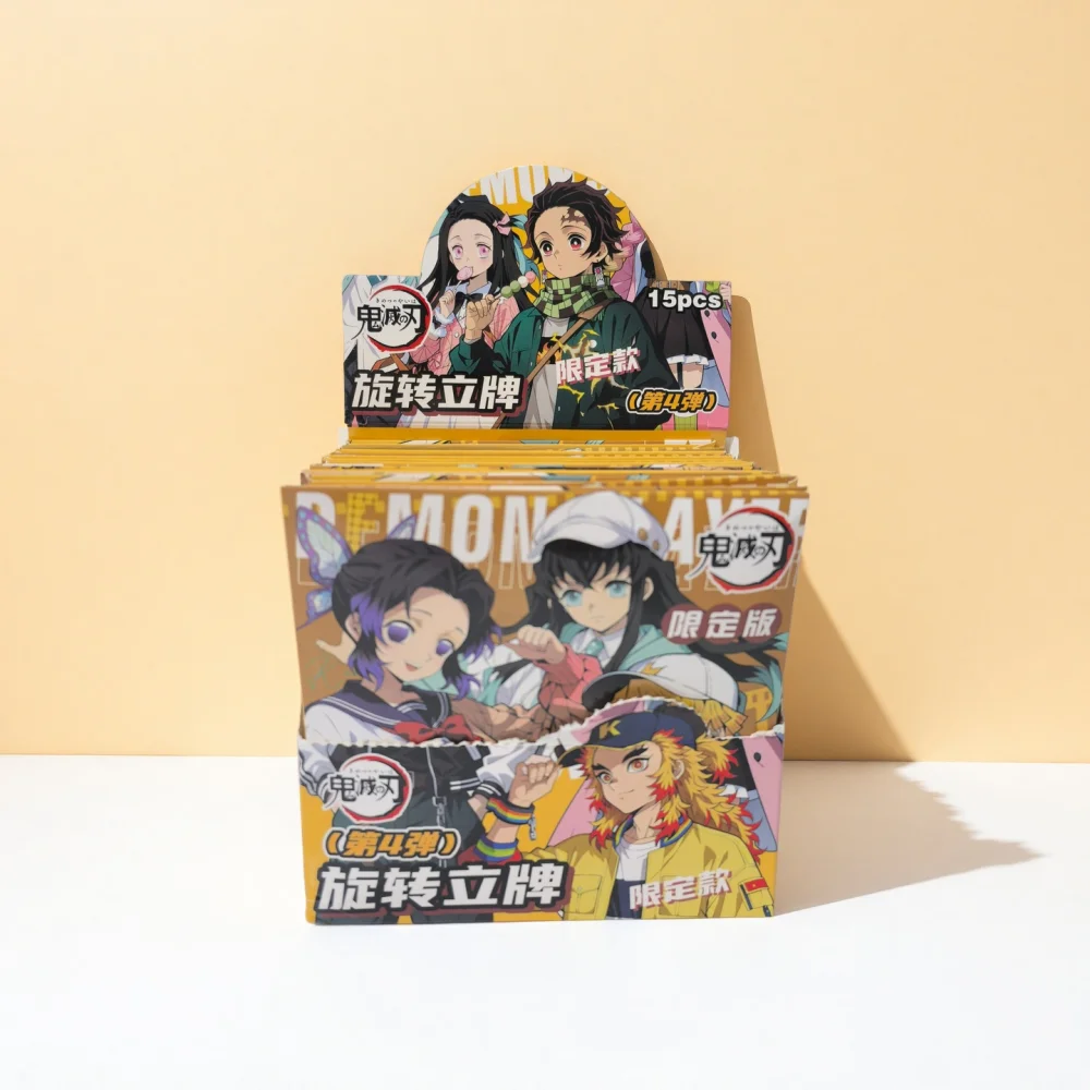 

Hot Demon Slayer Series 4 Merchandise Blind Box Beans Tanjiro, Zenitsu, Inosuke Acrylic Spinning Standees