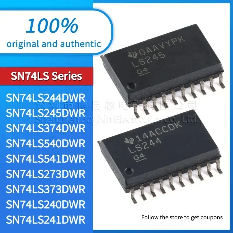 

SN74LS244DWR SN74LS245DWR SN74LS374DWR SN74LS540DWR SN74LS541DWR SN74LS273DWR SN74LS373DWR 240DWR 241DWR black plastic shell
