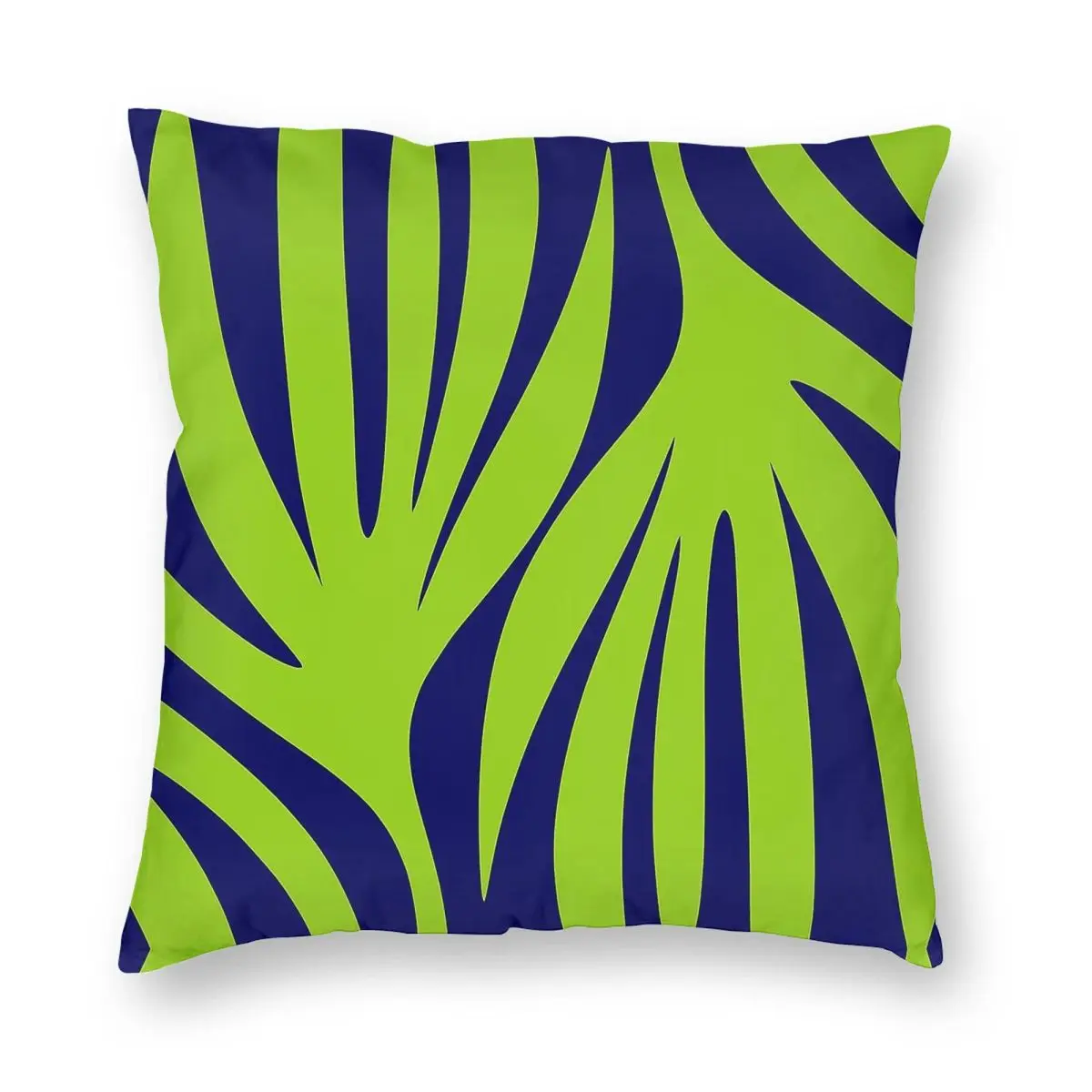 جزر المالديف يترك الليمون الأخضر البحرية ساحة المخدة البوليستر الكتان المخملية المطبوعة البريدي وسادة للديكور غطاء وسادة الغرفة #3