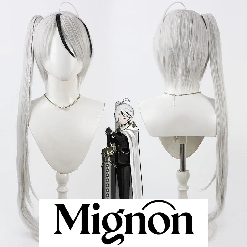 Mignon Library of Ruina Yan Vismok Cosplay Wig Detachable Ponytail