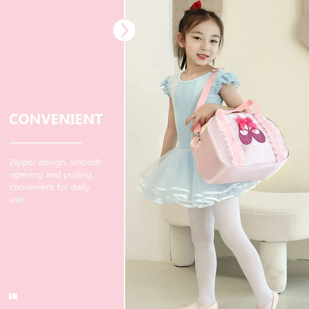 الفتيات حقيبة الرقص الباليه حقيبة التخزين ضوء واحد الكتف Crossbody سعة كبيرة الباليه الرقص على ظهره للأطفال حقيبة للفتيات