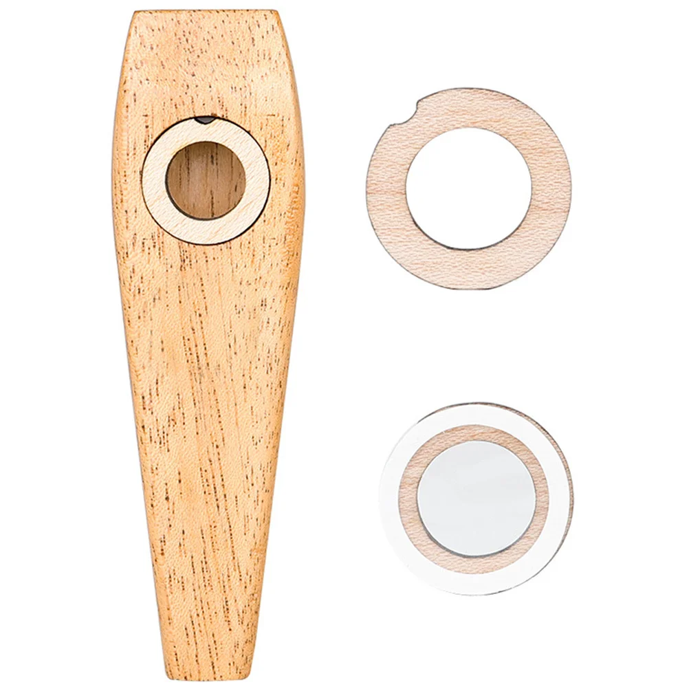 1 Satz Holz-Kazoo-Anfängerinstrument für Erwachsene, leicht zu erlernende tragbare Musik für Gitarre, Ukulele, Leistung, Kazoo