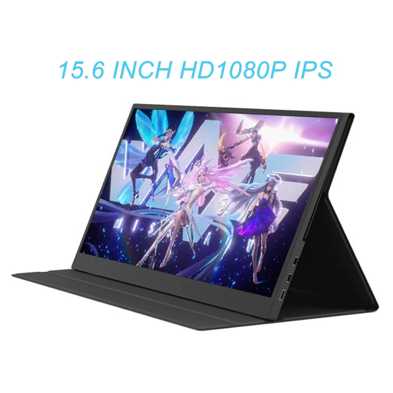 Monitor portatile touch screen da 15,6 pollici Secondo display da gioco 1080p per laptop Ps4/5 Switch Xbox MacBook