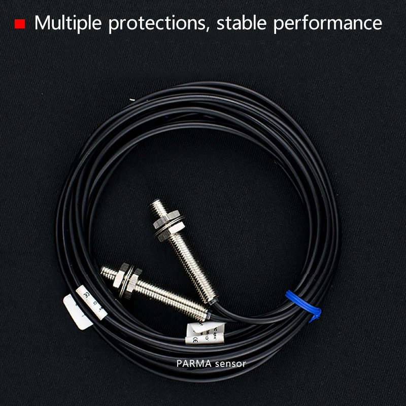 M8 원통형 레이저 빔 광전 스위치 센서 적외선 가시 광선 광전 유도 스위치, 라이트 스팟 2mm