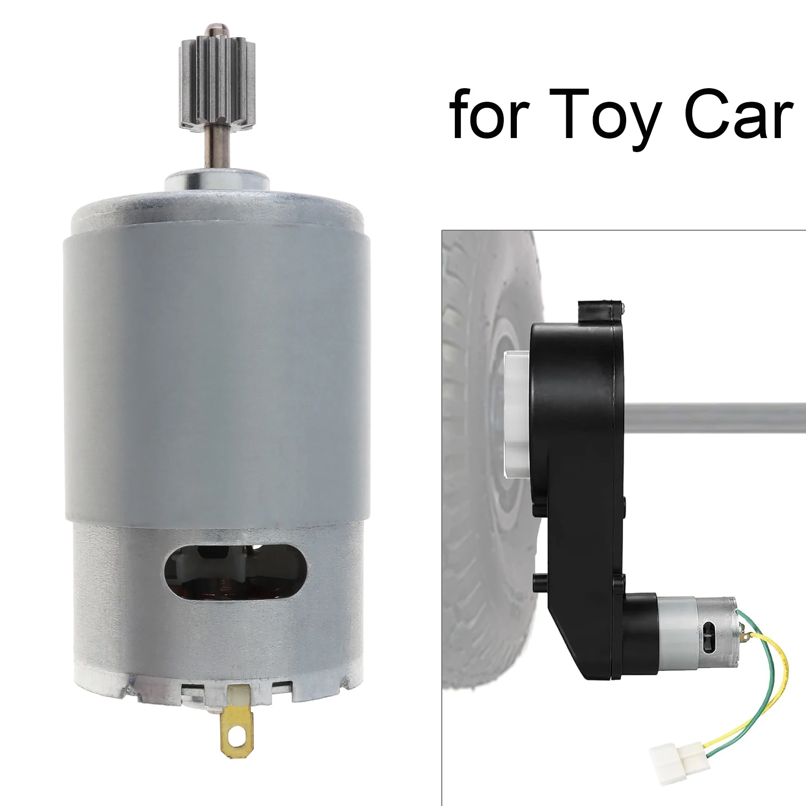 1pc RS550 10 Teeth 6V/12V/24V DC Motor 12000-40000 RPM Kids Ride On Toys Car Motor Speed Electric Motors for Remote Control Car