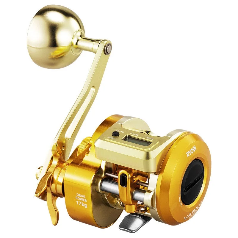 Ryobi Digital Display Drum Fishing Reel Varius Gd300 17kg Max Drag Saltwater Resistant Metal For Offshore Boat Sea Fishing view 5