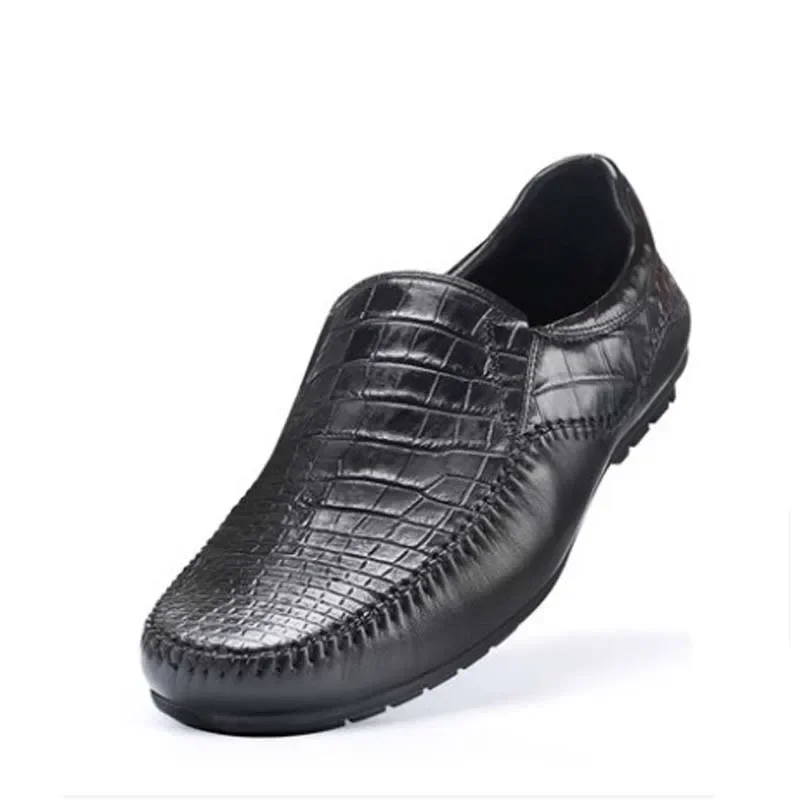 

SL новая тайская мужская обувь из крокодиловой кожи, мужская официальная обувь, деловая повседневная обувь с низким берцем, модная обувь из крокодиловой кожи