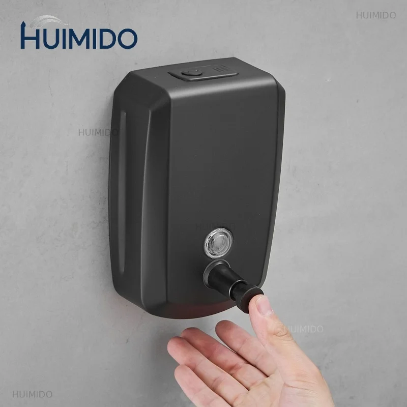 Antique Bathroom Liquid Soap Dispenser 500/800/1000ml Wall Mounted Soap Pump Stainless Steel Hand Soap Shampoo Dispenser Black