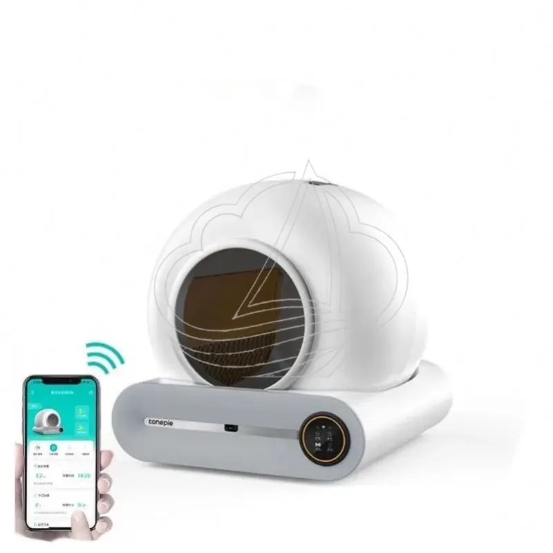 65L Fully Automatic Cat Litter Box Auto Induction Easy Clean Smart Cat Toilet Tuya APP Remote Control Pet Supplies