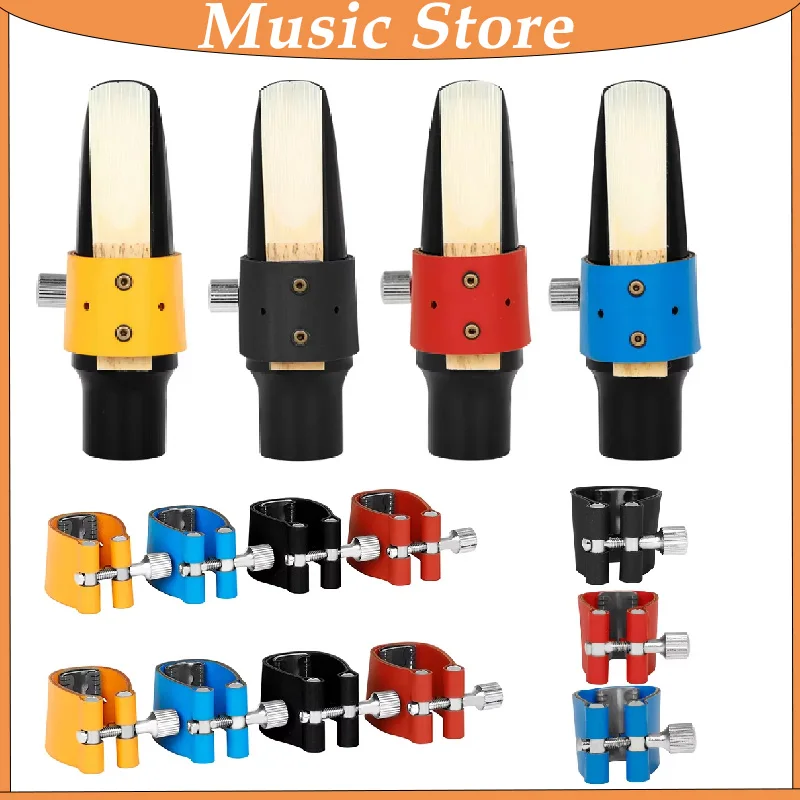  Soprano/Tenor/Alto Saxophone Fastener Clip Clamp Single Screw Adjustment Sax Mouthpiece Ligature Clip Color Saxophone Parts
