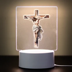 Jesus Funny  Creative Table Bedside Lamp For Bedroom Decor Light Christmas Gifts