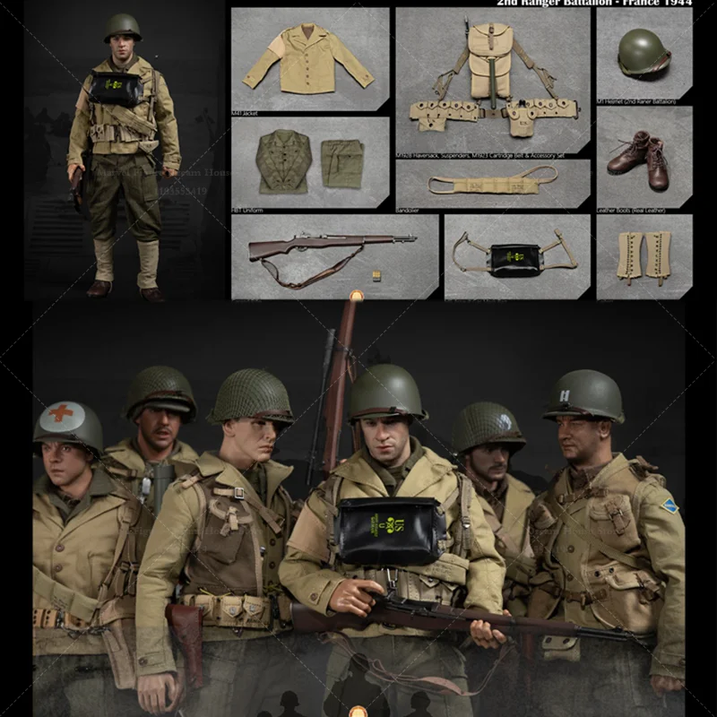 

FP020 1/6 Scale US Male Ranger Infantry Gunner War Movie 12-inch Full Set Action Figure In Stock Collectible Model Doll Toys