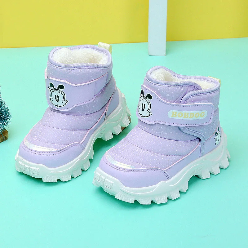 New Winter Baby Boots Warm Plush Rubber Sole Toddler Kids Sneakers Infant Shoes Fashion Little Boys Girls Boots