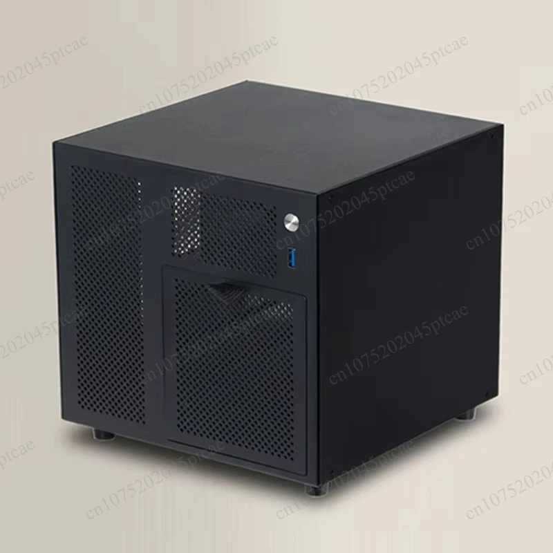 Front panel 4x 3.5-inch SATA/SAS, 4 rack NAS chassis supporting SFX/SFX-L power supply and ITX motherboard magnetism