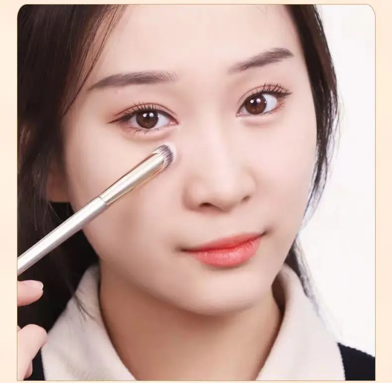 WOKO Double Head Concealer Brush Finger Concealer Makeup Brush & Tip Head Concealer Brush Facial Blemish Coverage Makeup Tool – Detail 4