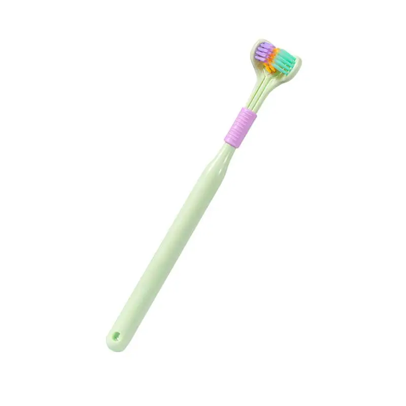 

Three-Sided Toothbrush Soft Bristle Travel Toothbrush For Kids 3-headed Tooth Brush For Soft And Gentle Clean Each Tooth