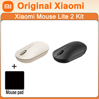 Orginal Xiaomi Wireless Mouse Lite 2 2.4GHz USB Connect Portable Kit  Computer Mouse Gaming Mouse No Battery