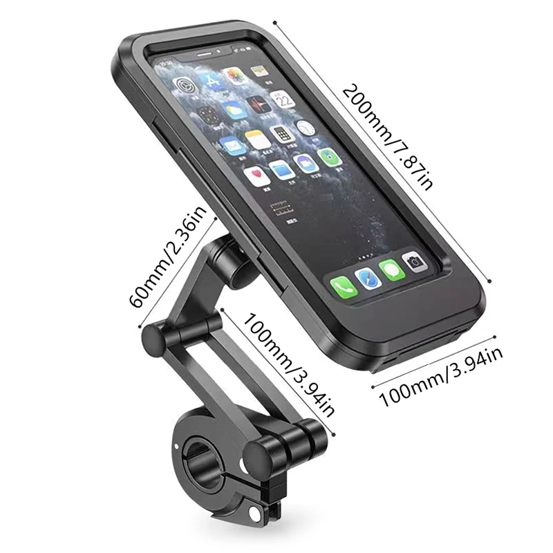 Водонепроницаемый держатель для мобильного телефона на мотоцикле, магнитный универсальный велосипедный GPS 360° °   Поворотный регулируемый держатель для мобильного телефона на мотоцикле