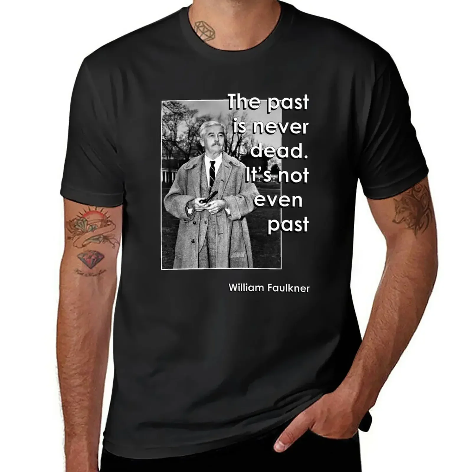 William Faulkner T-Shirt sports fans hippie clothes big and tall t shirts for men