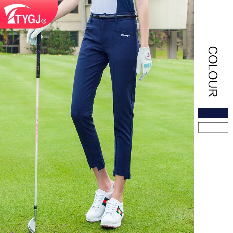 

TTYGJ Golf Women Pants High Elastic Soft Trousers For Ladies Spring Summer outdoor Sports Clothing