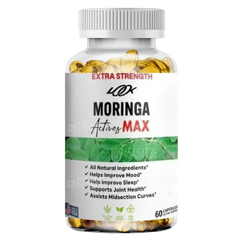 Moringa Active Maximum Dietary Supplement | 800mg Moringa Leaf Extract Supports Joint Health with 60 Vegetarian Capsules