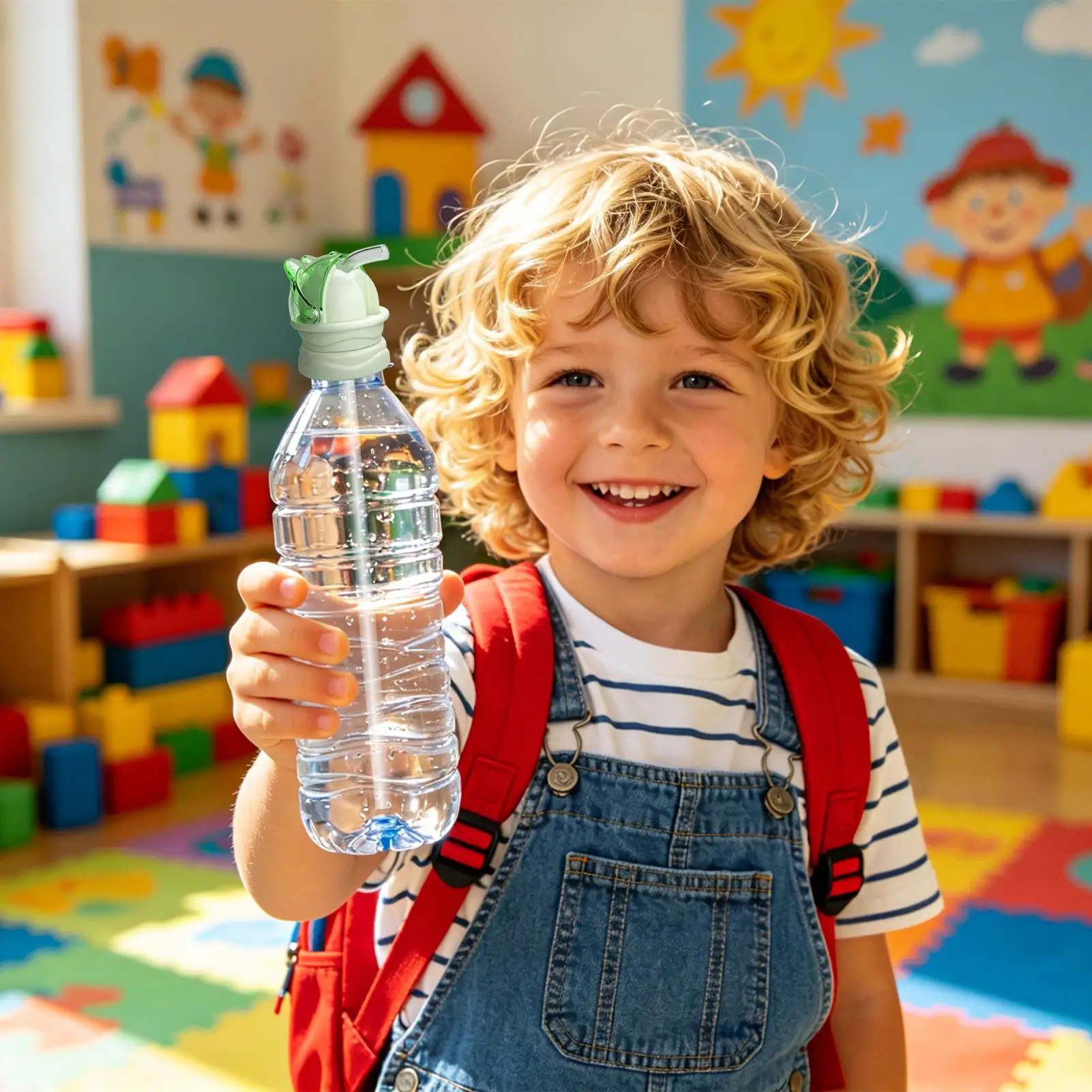 Bottle Straw Spout Reusable Portable Anti-Choking Kids Water Bottle Spout Adapter Cover For Beverage Milk Water Home Travel