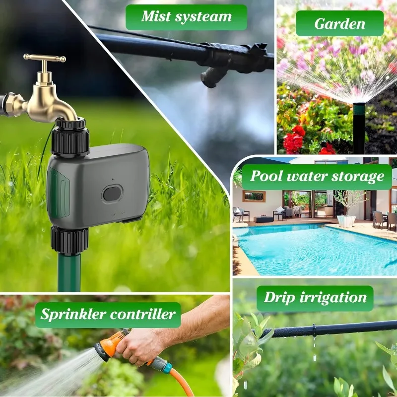 Intelligent WiFi Sprinkler Timer Water Valve Single Sprinkler Remote Control Irrigation System Mode Rain Garden Sprinkler Delay