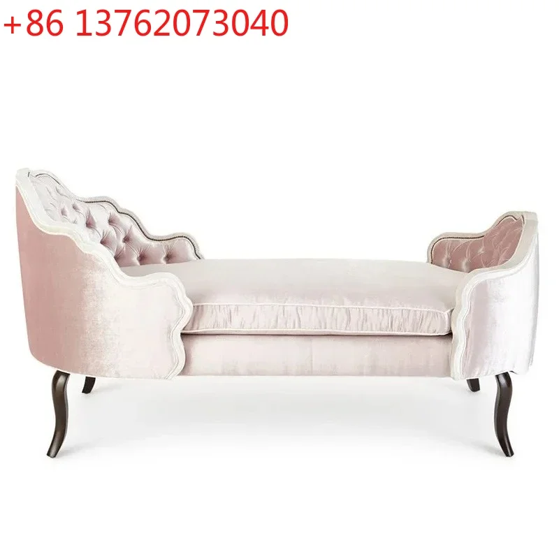 American light luxury fashion pink concubine chair simple living room bedroom princess beauty couch casual pull-up sofa