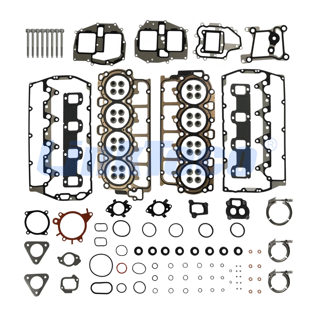 Engine part Full Head Gasket Set Bolts Fit 6.7 L D T T67DVTX V8 Diesel For 10-20 FORD F250 F350 F450 F550 Super Duty HS26661PT