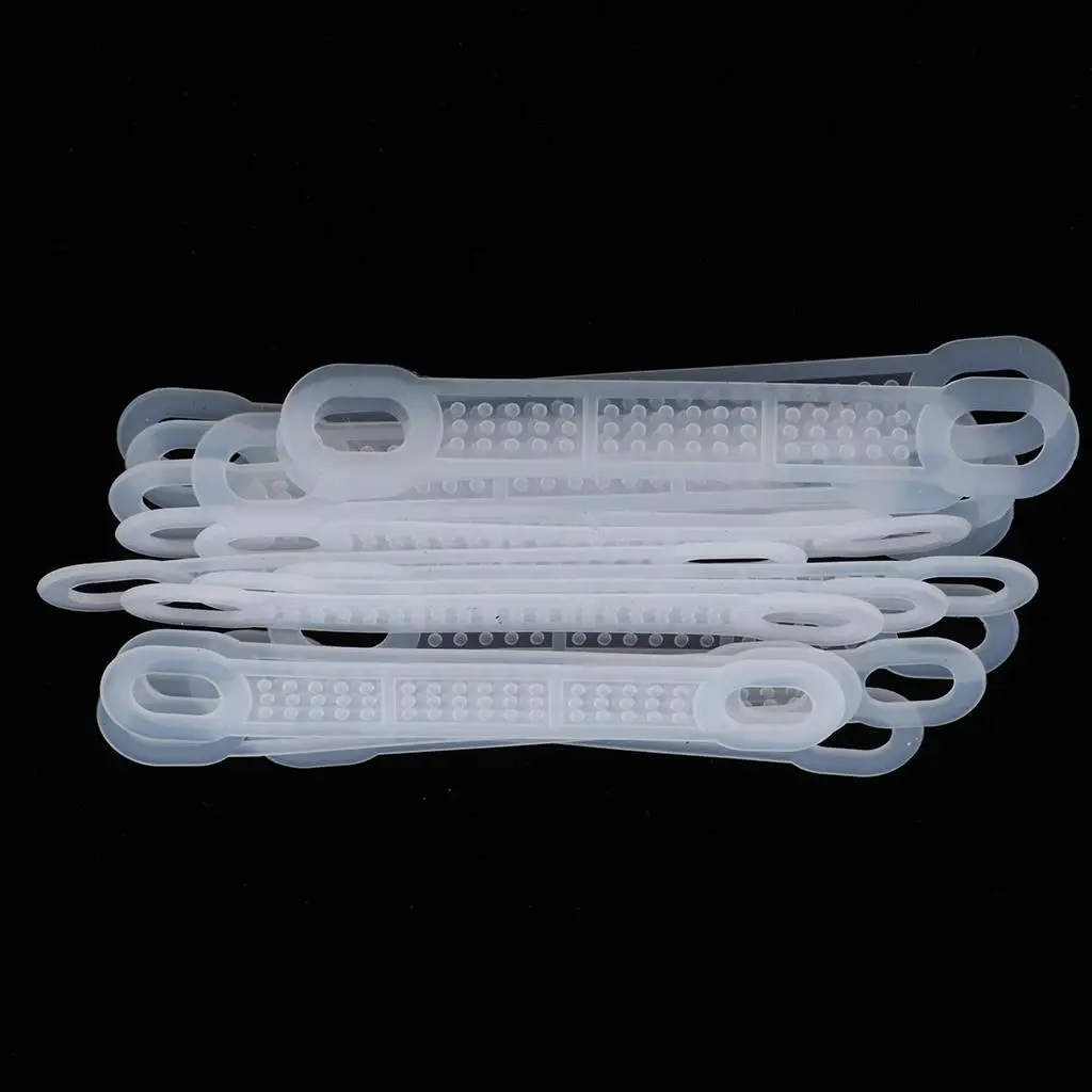 Silicone Non Slip Clothes Hanger Strip Flexible Self Adhesive Grips for Plastic or Wood Hangers Clothesline