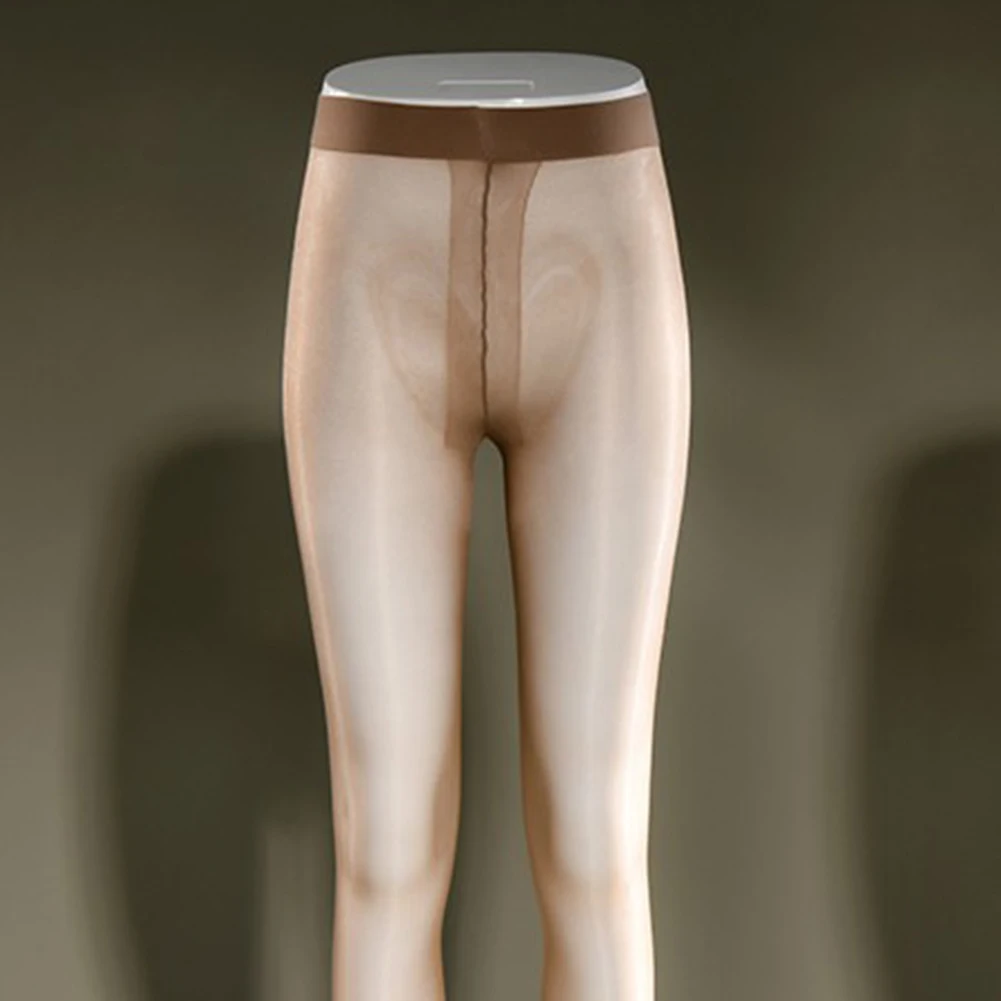 Fashion Women Pearlescent Stockings Thin See Through Summer Pantyhose T-crotch Glossy Invisibility Socks