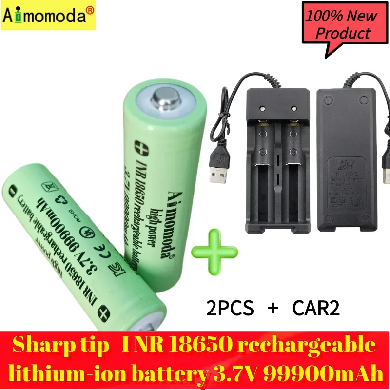 

100% New Product Protruding INR18650B Rechargeable Li ion Battery 3.7V 99900mAh Large Capacity High Efficiency Energy Saving