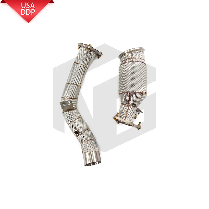 

Downpipe for Range Rover Sport 3.0L Supercharged Turbo V6 Performance Exhaust Front Pipe Catless Downpipe Increase Power Sound