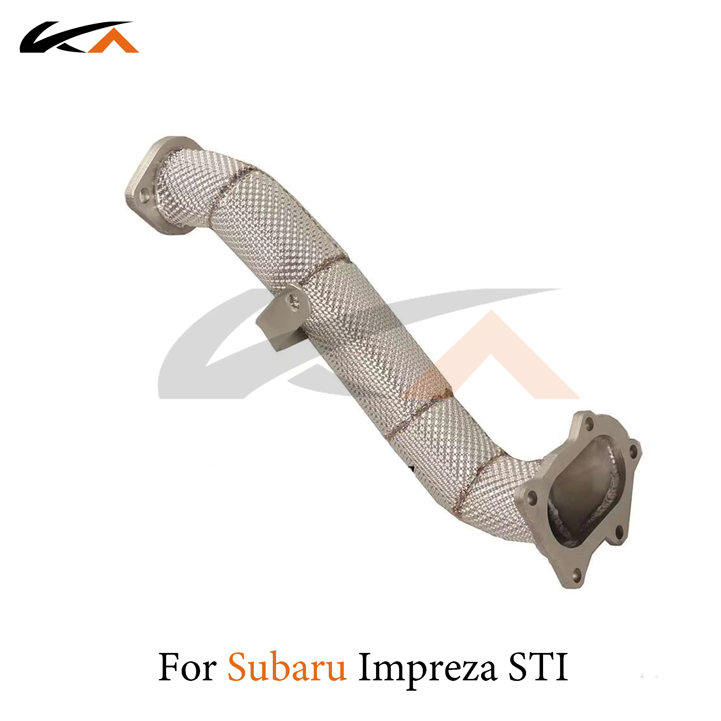 KA ปรับระบบไอเสียหัวสแตนเลส downpipe สําหรับ Subaru Impreza STI 2.5T เพลาท่อ Catalysis ความร้อน SHIELD