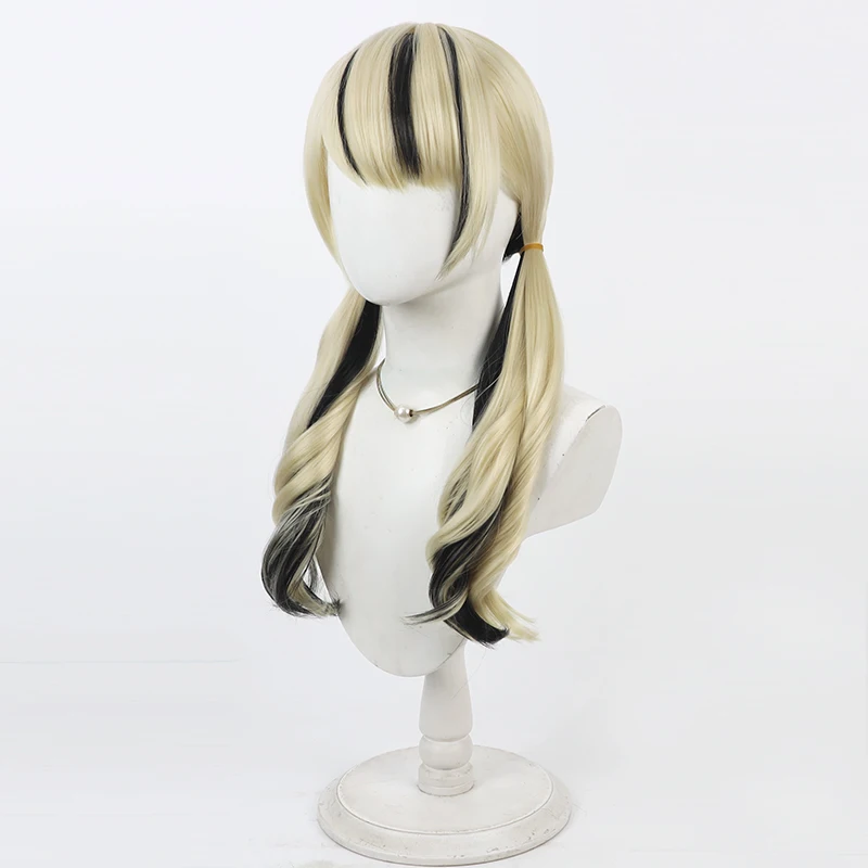 NIJISANJI Virtual YouTube Kurumi Usa Cos Cosplay Wig Halloween Carnival Party Prop Synthetic Hair Heat Resistant Fiber + Wig Cap