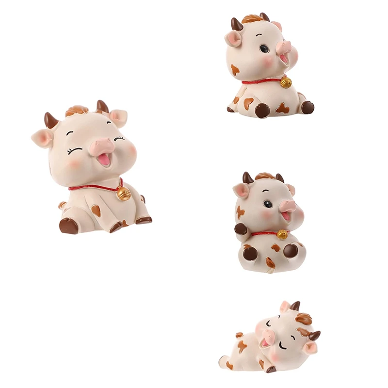 Bull Doll, Chinese Zodiac, Year Of The Ox Figurines, Car Decorations, Shaking Head Cute Decorations