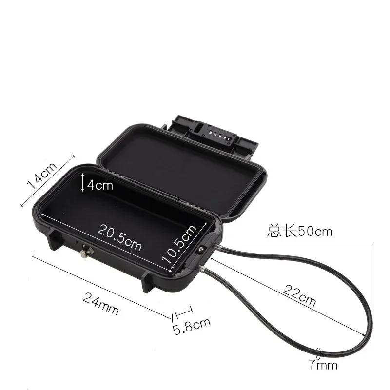 Password Padlock Security Storage Key Safe Box For Travel Hotel Beach Mobile Phone Storage Box Portable Movable Password Storage